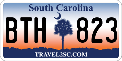 SC license plate BTH823