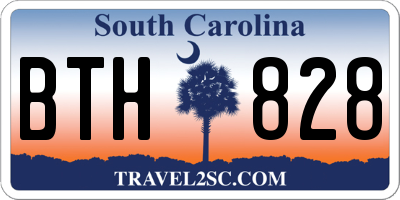 SC license plate BTH828