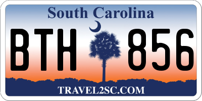 SC license plate BTH856
