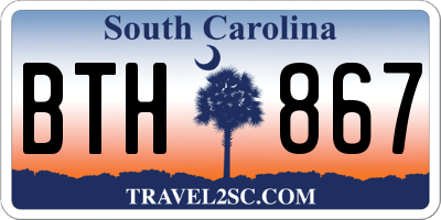 SC license plate BTH867