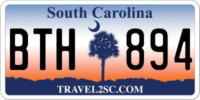 SC license plate BTH894
