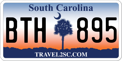 SC license plate BTH895
