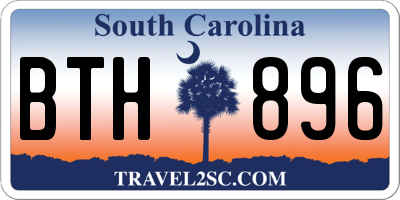 SC license plate BTH896