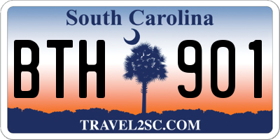 SC license plate BTH901