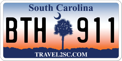 SC license plate BTH911