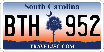 SC license plate BTH952