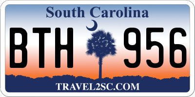 SC license plate BTH956