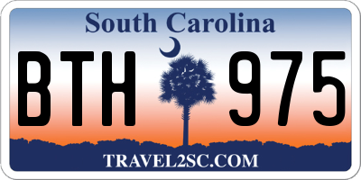 SC license plate BTH975