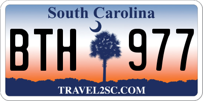 SC license plate BTH977
