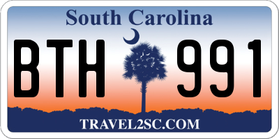 SC license plate BTH991