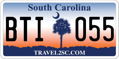 SC license plate BTI055
