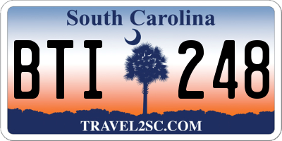 SC license plate BTI248