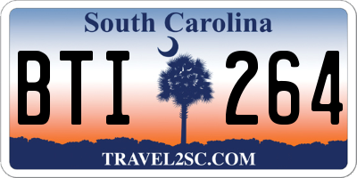 SC license plate BTI264