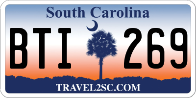 SC license plate BTI269