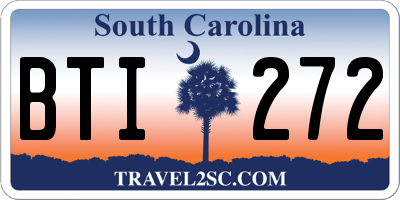 SC license plate BTI272