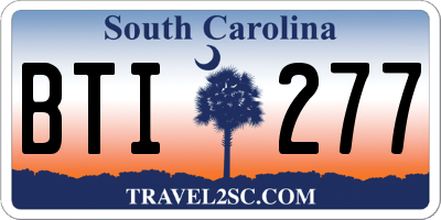SC license plate BTI277