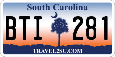 SC license plate BTI281