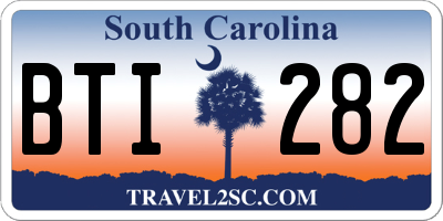 SC license plate BTI282