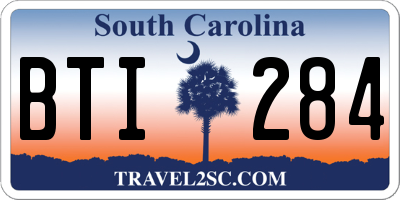 SC license plate BTI284