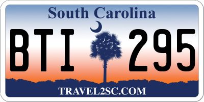 SC license plate BTI295