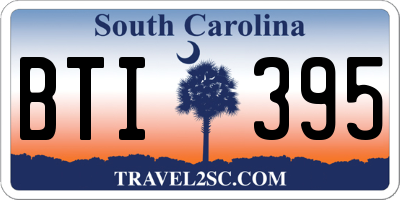 SC license plate BTI395