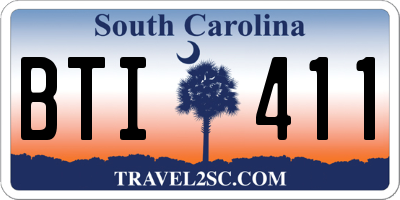 SC license plate BTI411