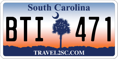SC license plate BTI471