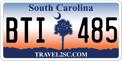 SC license plate BTI485