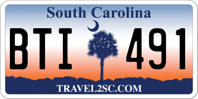 SC license plate BTI491