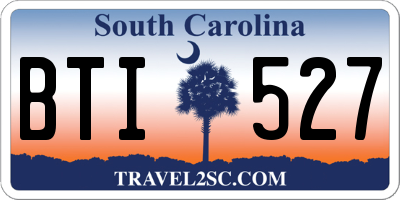 SC license plate BTI527