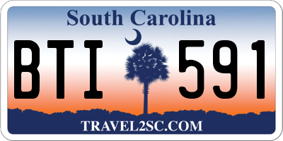 SC license plate BTI591