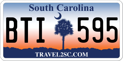 SC license plate BTI595
