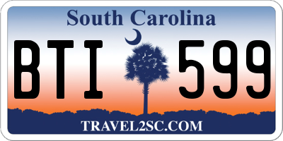 SC license plate BTI599