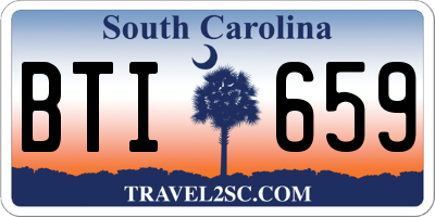 SC license plate BTI659