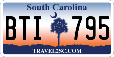 SC license plate BTI795