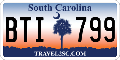 SC license plate BTI799
