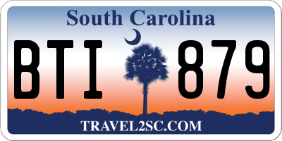 SC license plate BTI879