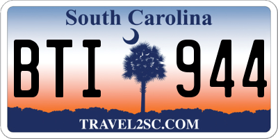 SC license plate BTI944