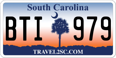 SC license plate BTI979