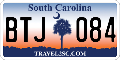 SC license plate BTJ084