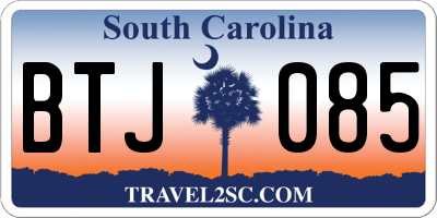 SC license plate BTJ085