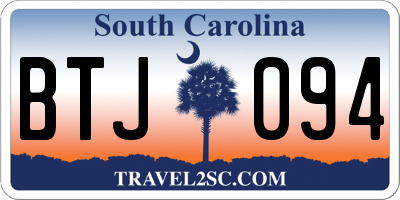 SC license plate BTJ094
