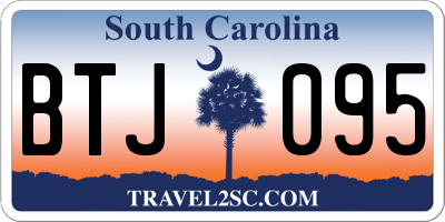 SC license plate BTJ095
