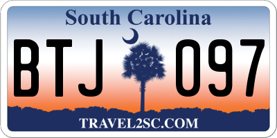 SC license plate BTJ097