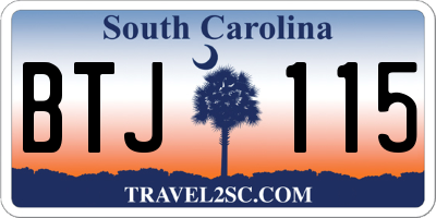 SC license plate BTJ115