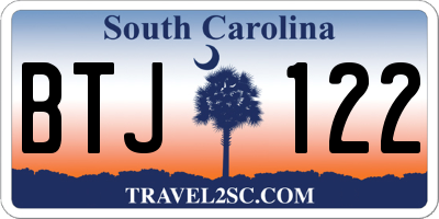 SC license plate BTJ122