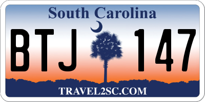 SC license plate BTJ147