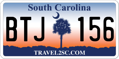 SC license plate BTJ156