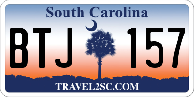 SC license plate BTJ157