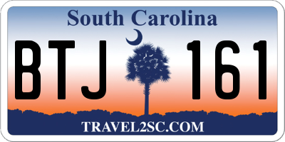 SC license plate BTJ161